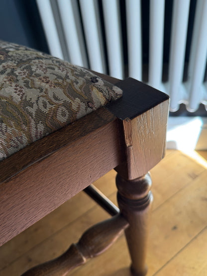 Vintage Tapestry Matching Dining Chairs ( x 4 )