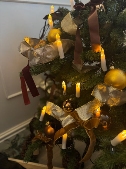 Brown Mixed-Tone European Glass Christmas Baubles – Mixed Sizes and Sets