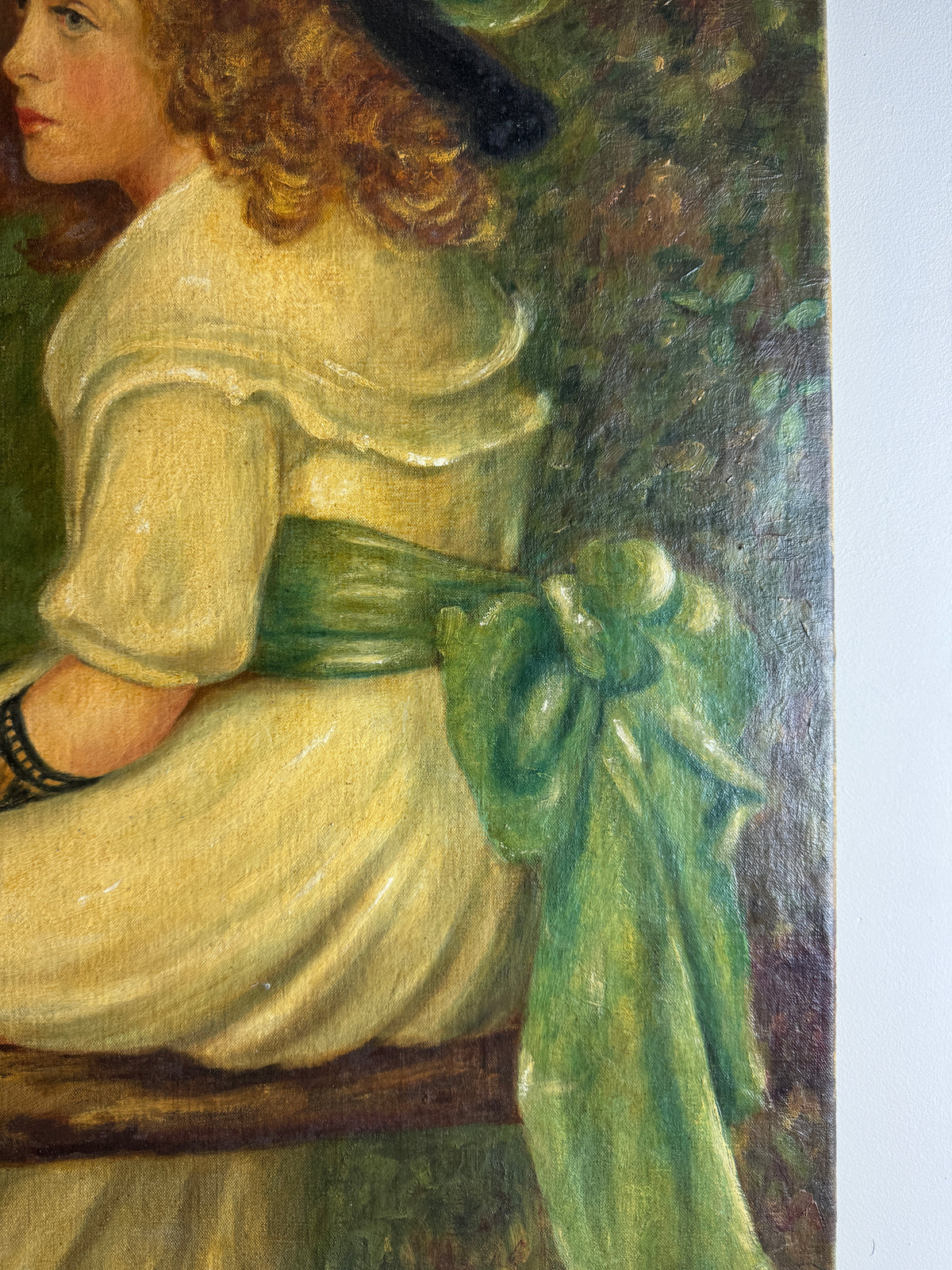 1957 Homage Oil Painting by H. Hutchings- A Daughter of Eve by Edward P. 1899