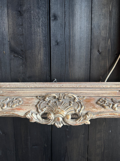 Distressed Ornate Louis Style Frame Collection – Gold & White Finish