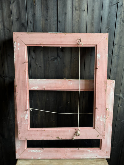 Distressed Ornate Louis Style Frame Collection – Gold & White Finish