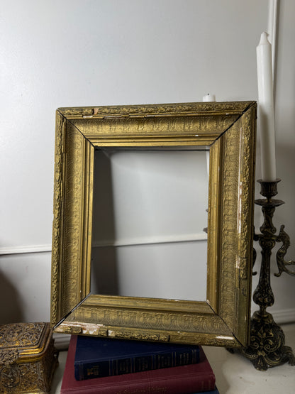 Antique Century Gilt Frame – Extremely Rare Ornate Gold Frame (c.1900s)