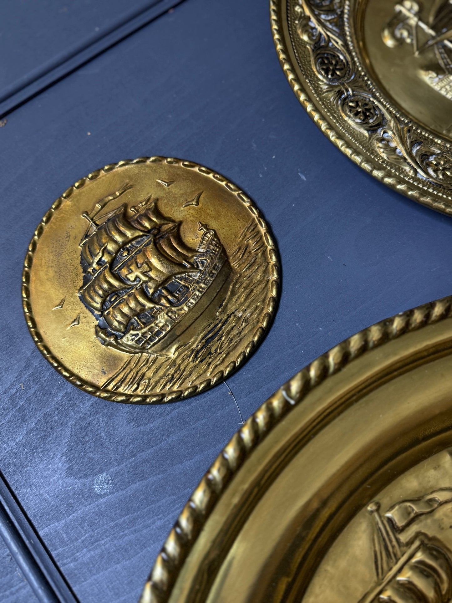 The Golden Artisan Repousse Vintage Gallery Wall Set