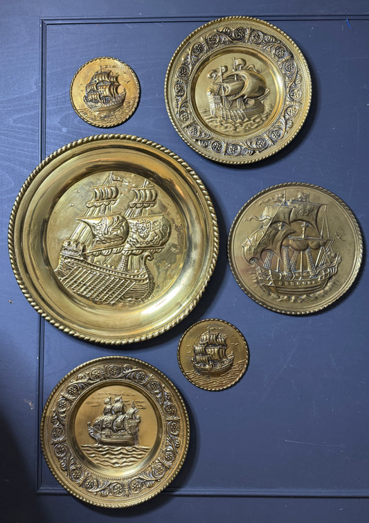 The Golden Artisan Repousse Vintage Gallery Wall Set
