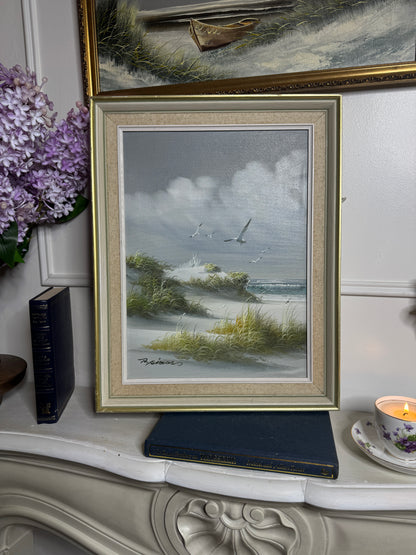Vintage Lighthouse Seascape Scenery Oil Paintings - Coastal Wall Art