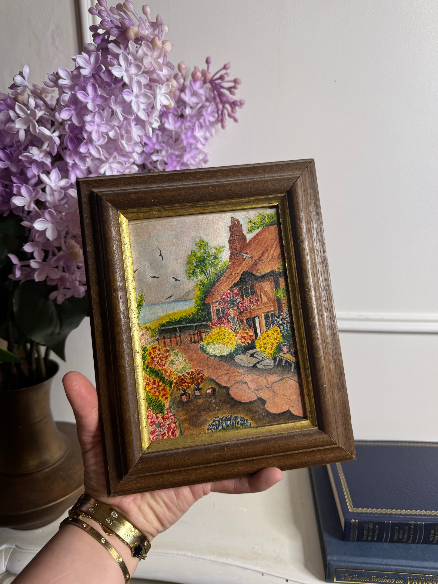 Vintage Ornate Extra Gallery Wall Set with Oil Paintings