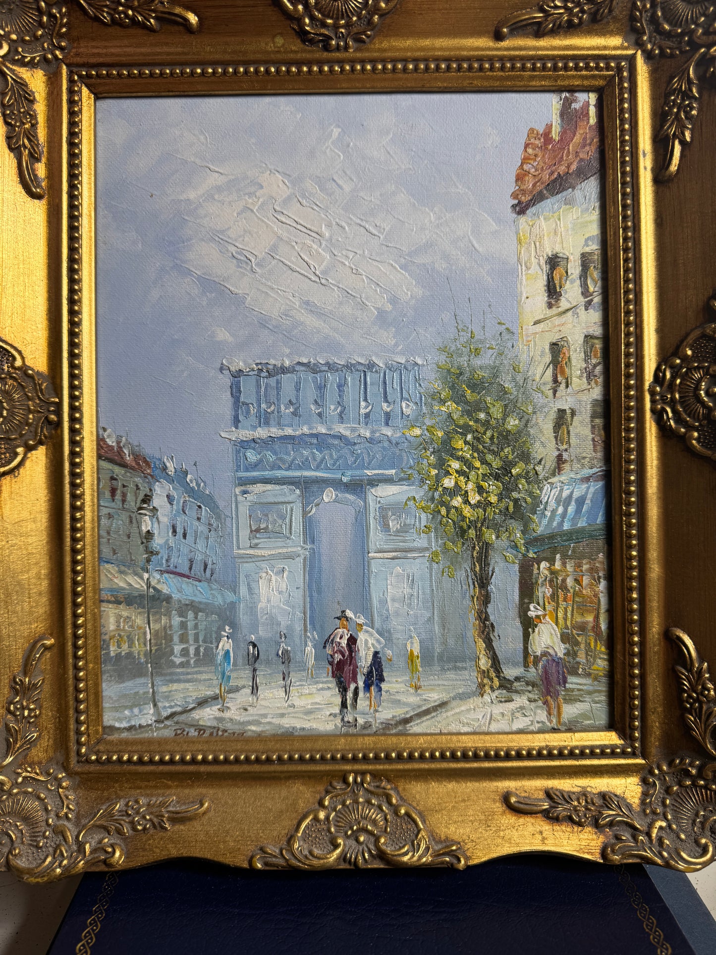Vintage Ornate Extra Gallery Wall Set with Oil Paintings