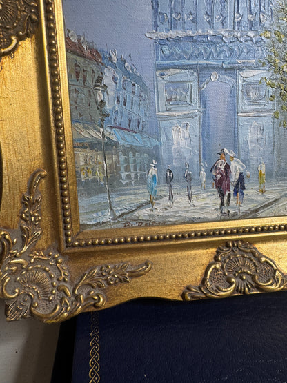 Vintage Ornate Extra Gallery Wall Set with Oil Paintings