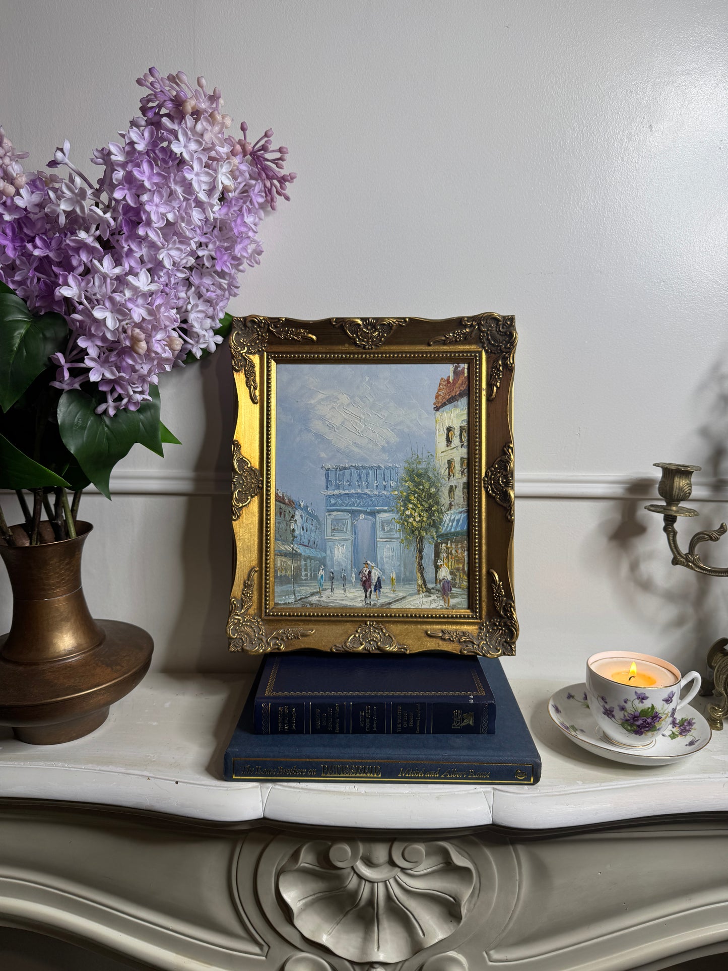 Vintage Ornate Extra Gallery Wall Set with Oil Paintings