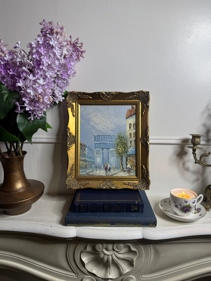 Vintage Ornate Extra Gallery Wall Set with Oil Paintings