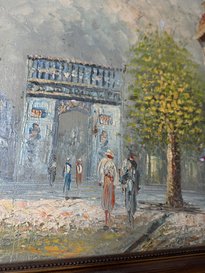 Signed BURNEY Impressionist Oil Painting – Ornate Wooden Frame