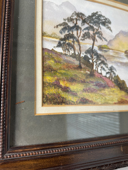 Riversong Fields – Framed and Signed UK Country Scene Watercolour