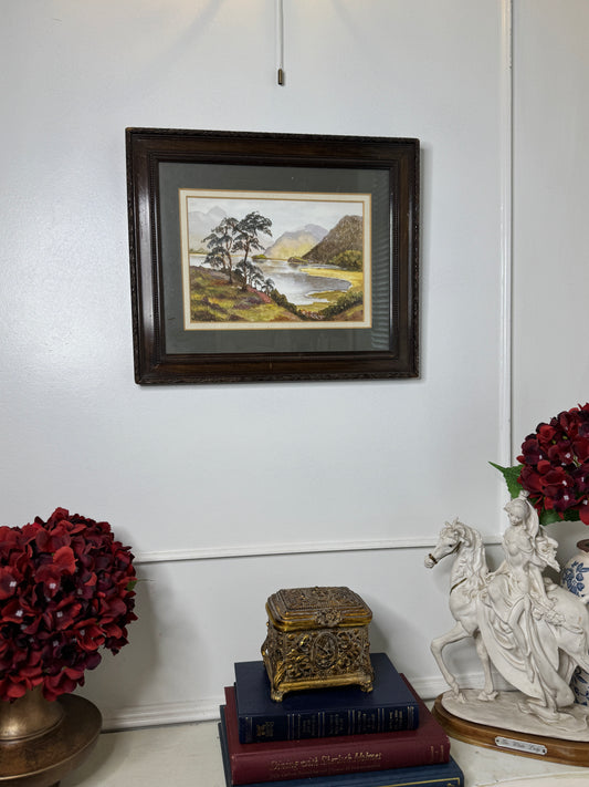 Riversong Fields – Framed and Signed UK Country Scene Watercolour