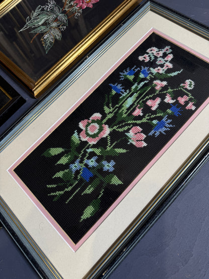 Midnight Heirloom – Vintage Embroidery Frame Gallery Set