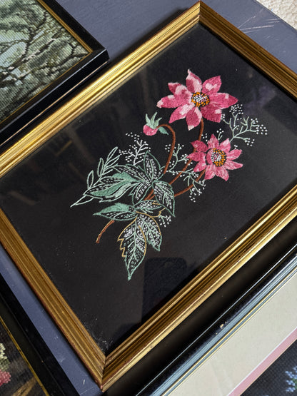 Midnight Heirloom – Vintage Embroidery Frame Gallery Set