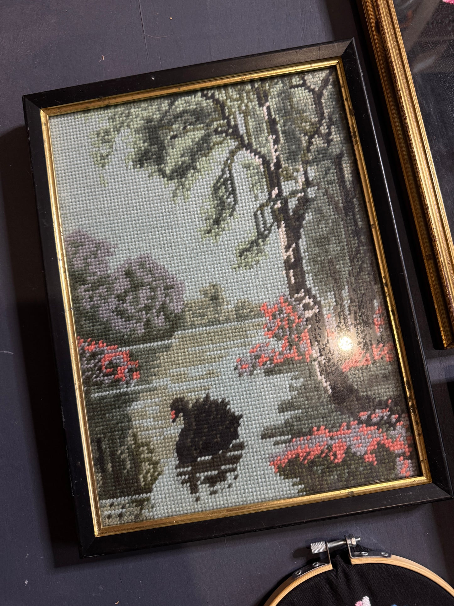 Midnight Heirloom – Vintage Embroidery Frame Gallery Set