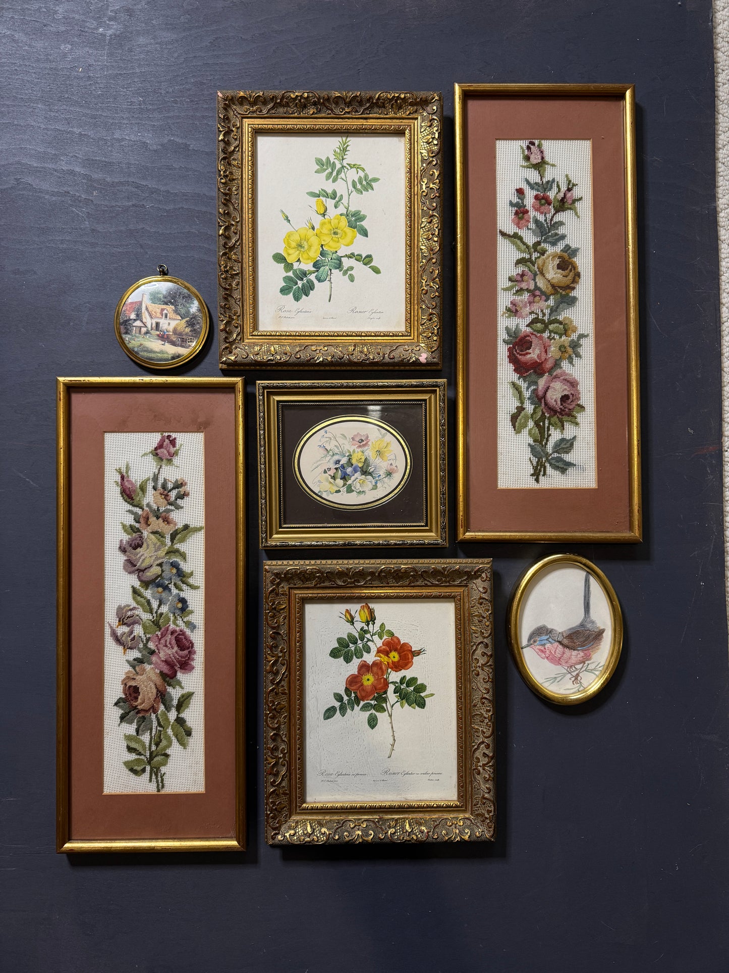 The Blush & Gilded Heirloom Collection: Vintage Artwork Gallery Wall Set