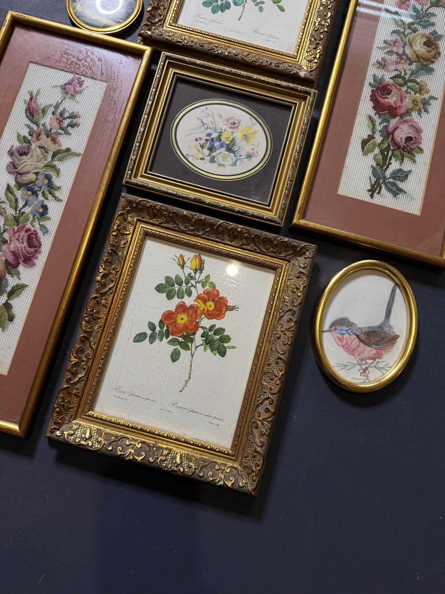 The Blush & Gilded Heirloom Collection: Vintage Artwork Gallery Wall Set