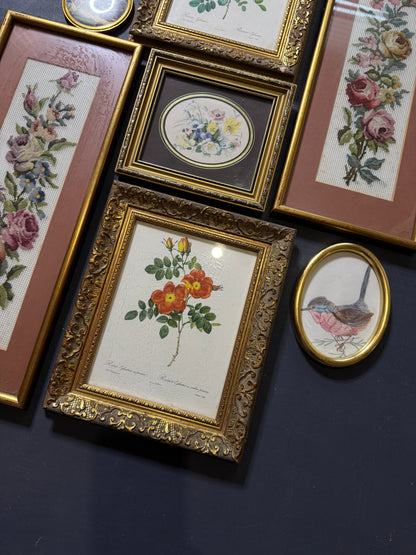 The Blush & Gilded Heirloom Collection: Vintage Artwork Gallery Wall Set