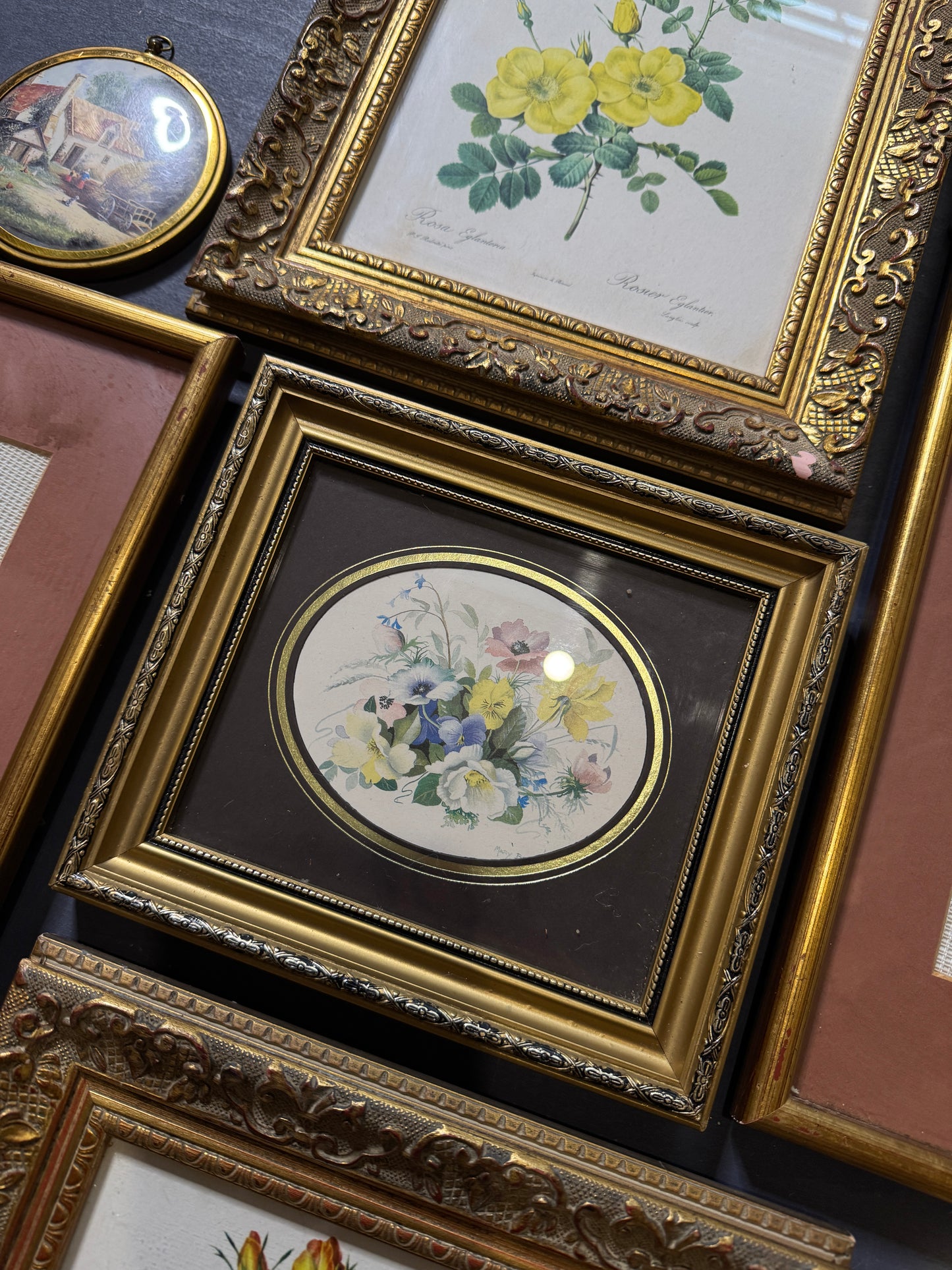 The Blush & Gilded Heirloom Collection: Vintage Artwork Gallery Wall Set