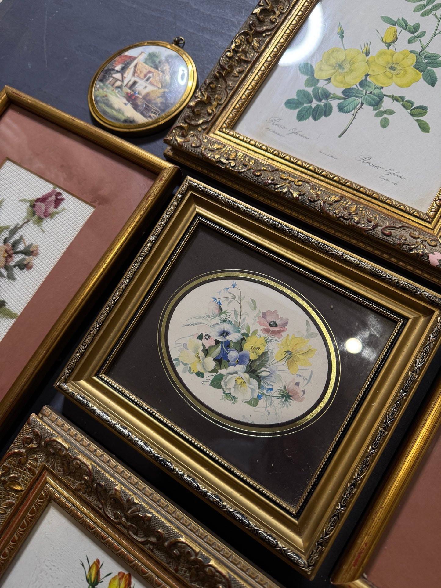 The Blush & Gilded Heirloom Collection: Vintage Artwork Gallery Wall Set