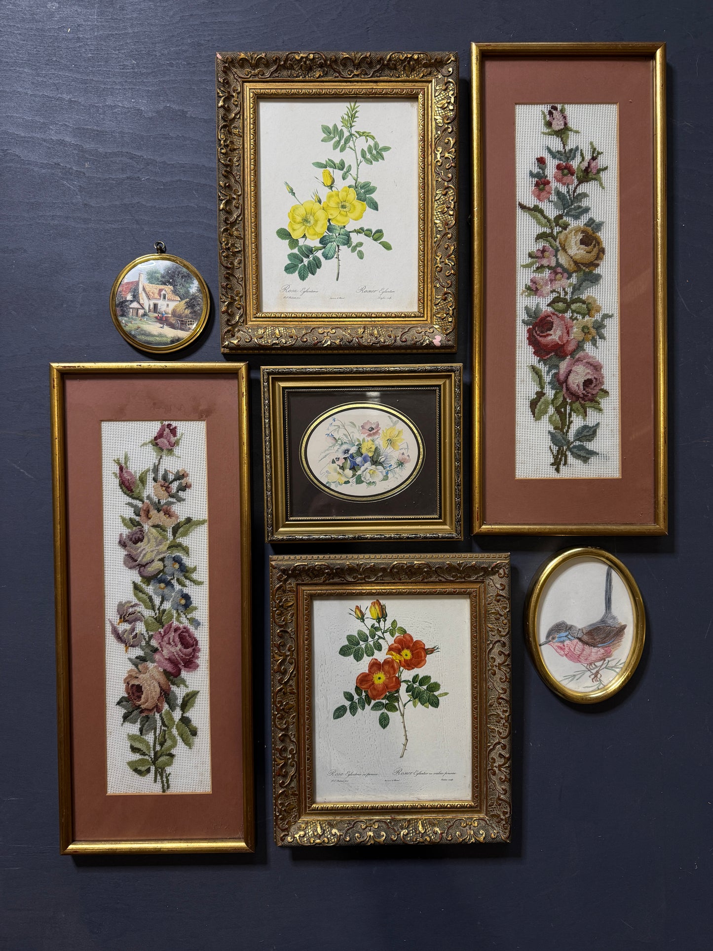 The Blush & Gilded Heirloom Collection: Vintage Artwork Gallery Wall Set