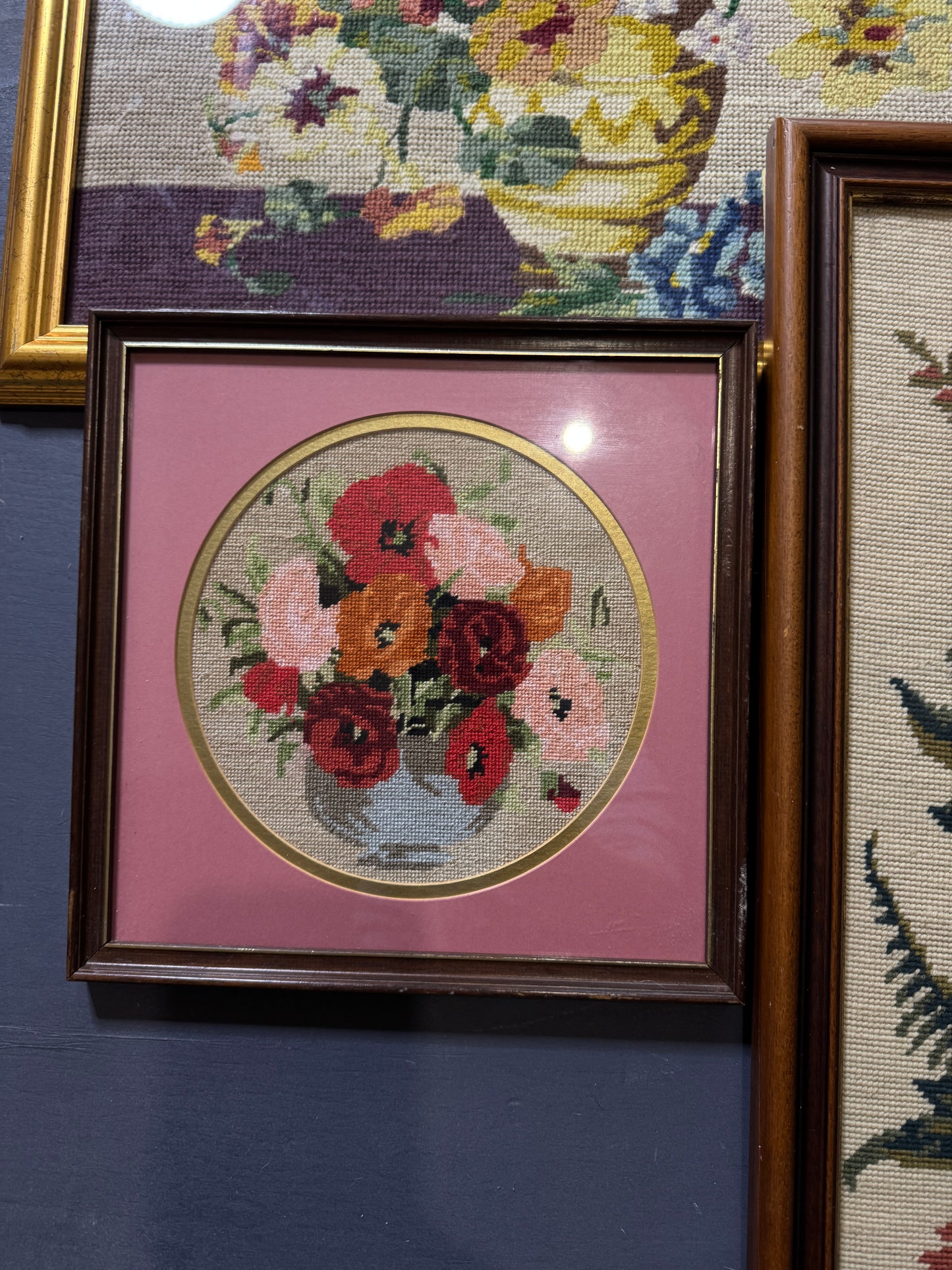 Vintage Embroidery Frame Gallery Set – Bright & Colourful Cottage Collection