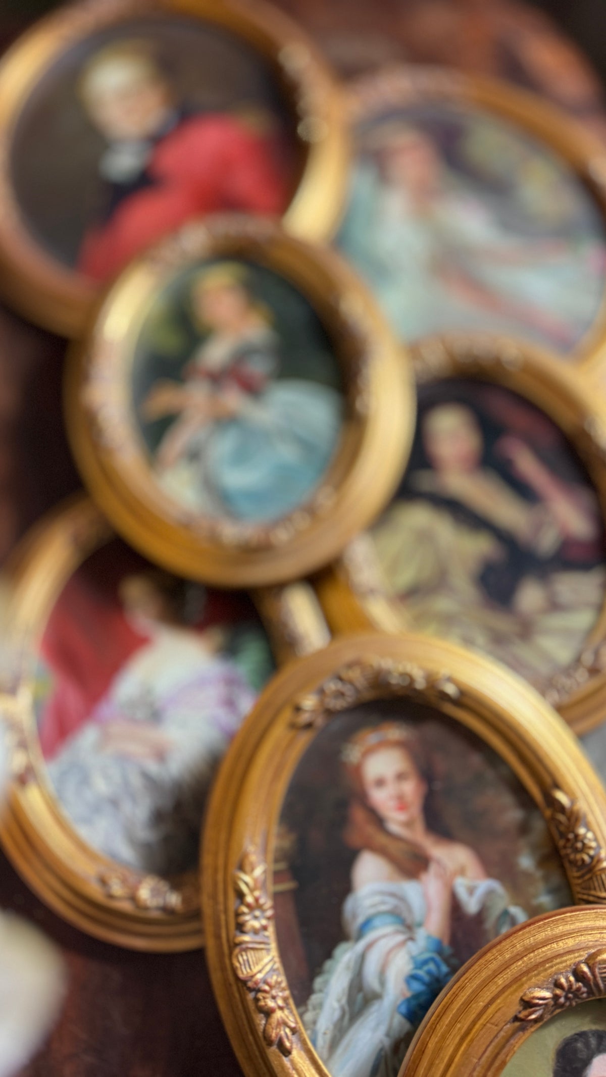 Vintage Oil Painting Portrait Collection in Gold Gilt Frames – Pick Your Favourite
