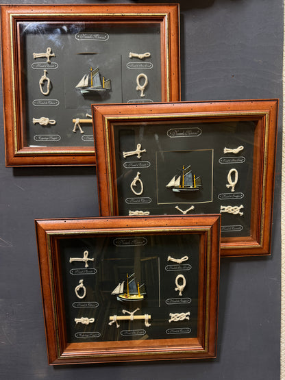 Sailor’s Keepsake – Rope Knot & Ship Shadowbox Collection