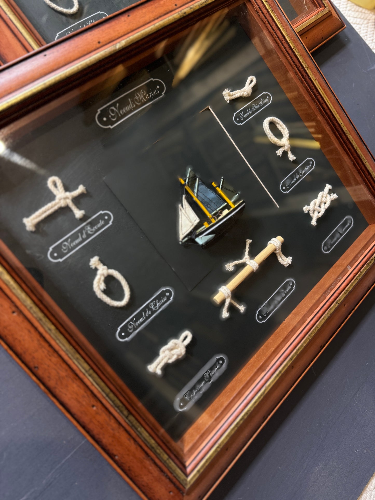Sailor’s Keepsake – Rope Knot & Ship Shadowbox Collection
