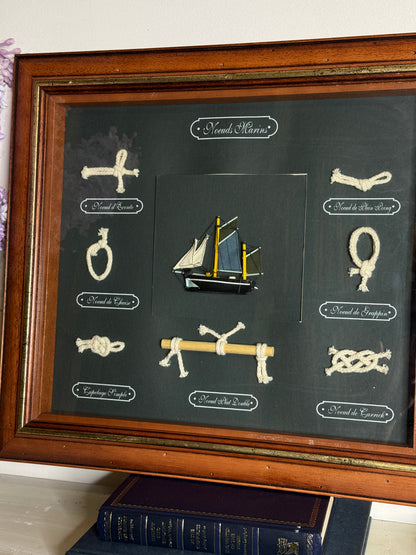 Sailor’s Keepsake – Rope Knot & Ship Shadowbox Collection
