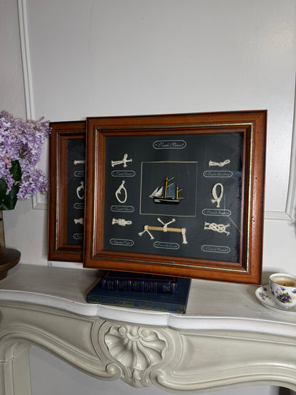Sailor’s Keepsake – Rope Knot & Ship Shadowbox Collection