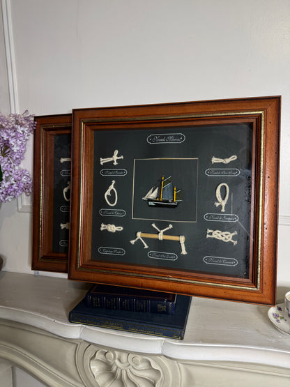 Sailor’s Keepsake – Rope Knot & Ship Shadowbox Collection