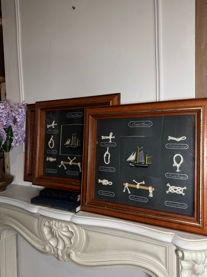 Sailor’s Keepsake – Rope Knot & Ship Shadowbox Collection