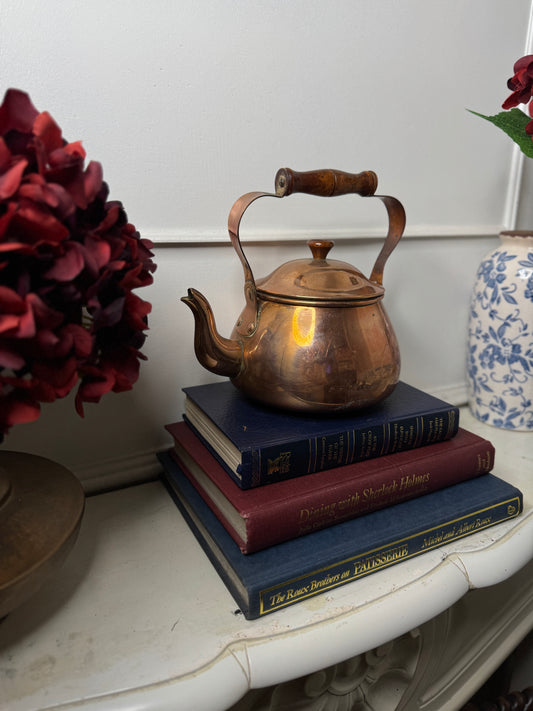 Brass Vintage Teapot – Rustic Antique Teapot for Display