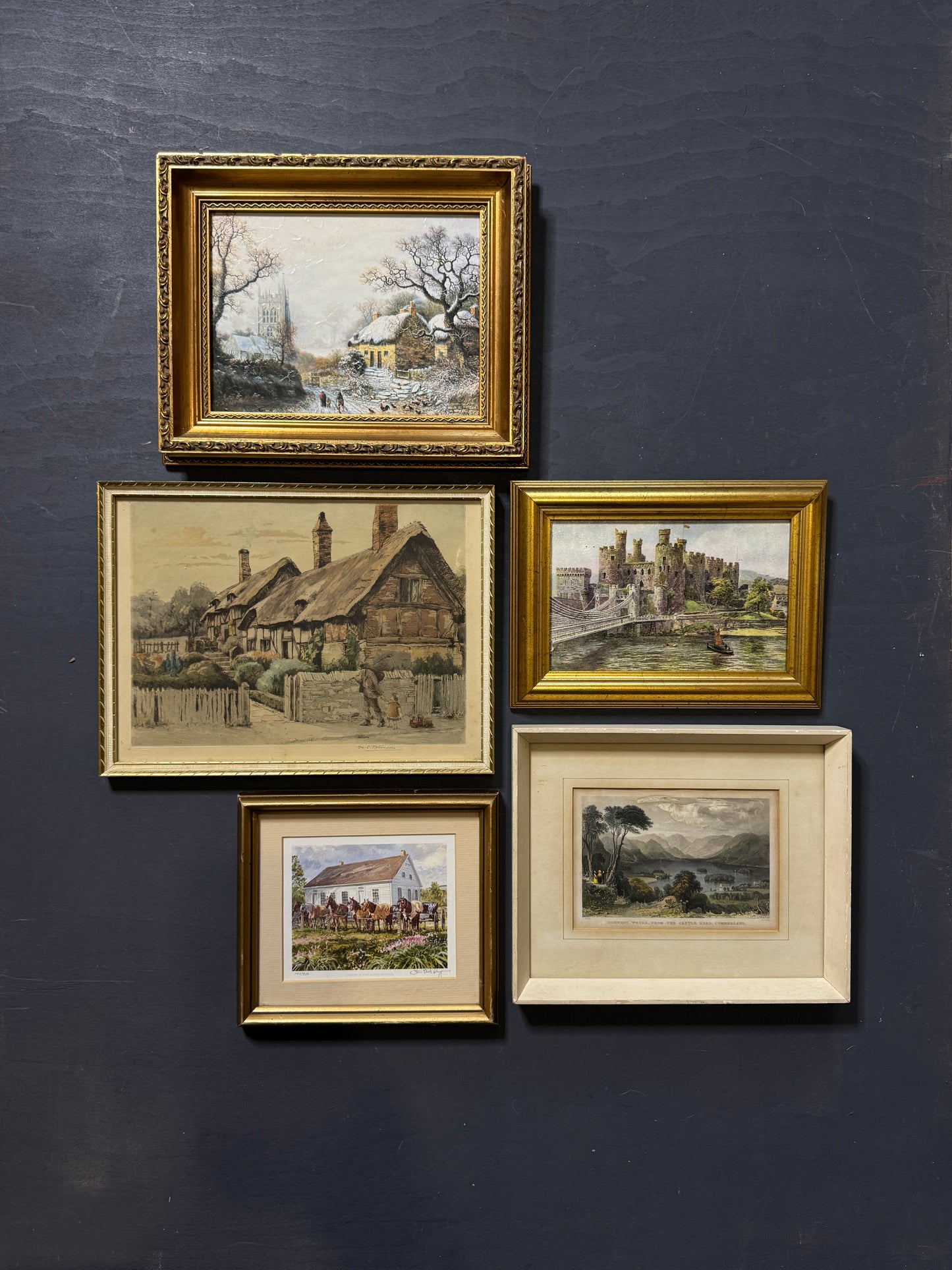 Old World Views – Rustic Vintage Landscape Frame Collection Set