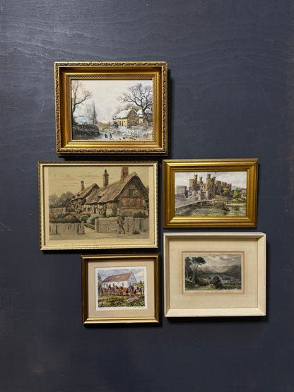 Old World Views – Rustic Vintage Landscape Frame Collection Set