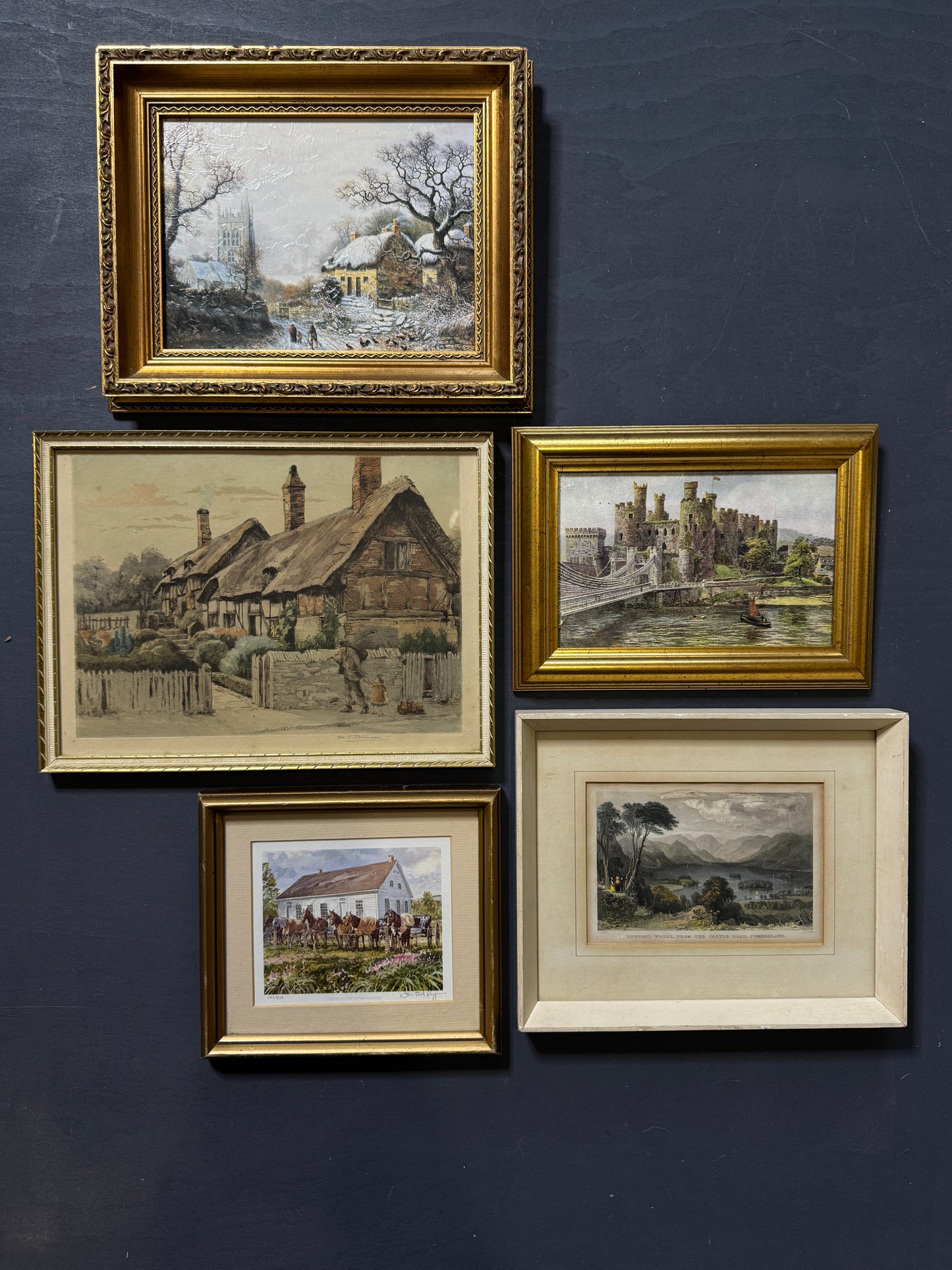 Old World Views – Rustic Vintage Landscape Frame Collection Set