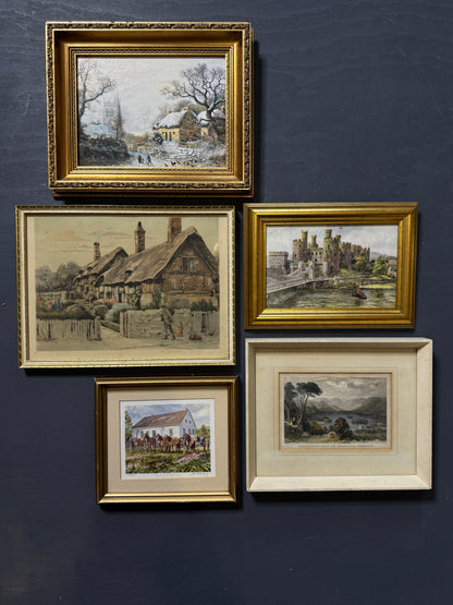 Old World Views – Rustic Vintage Landscape Frame Collection Set