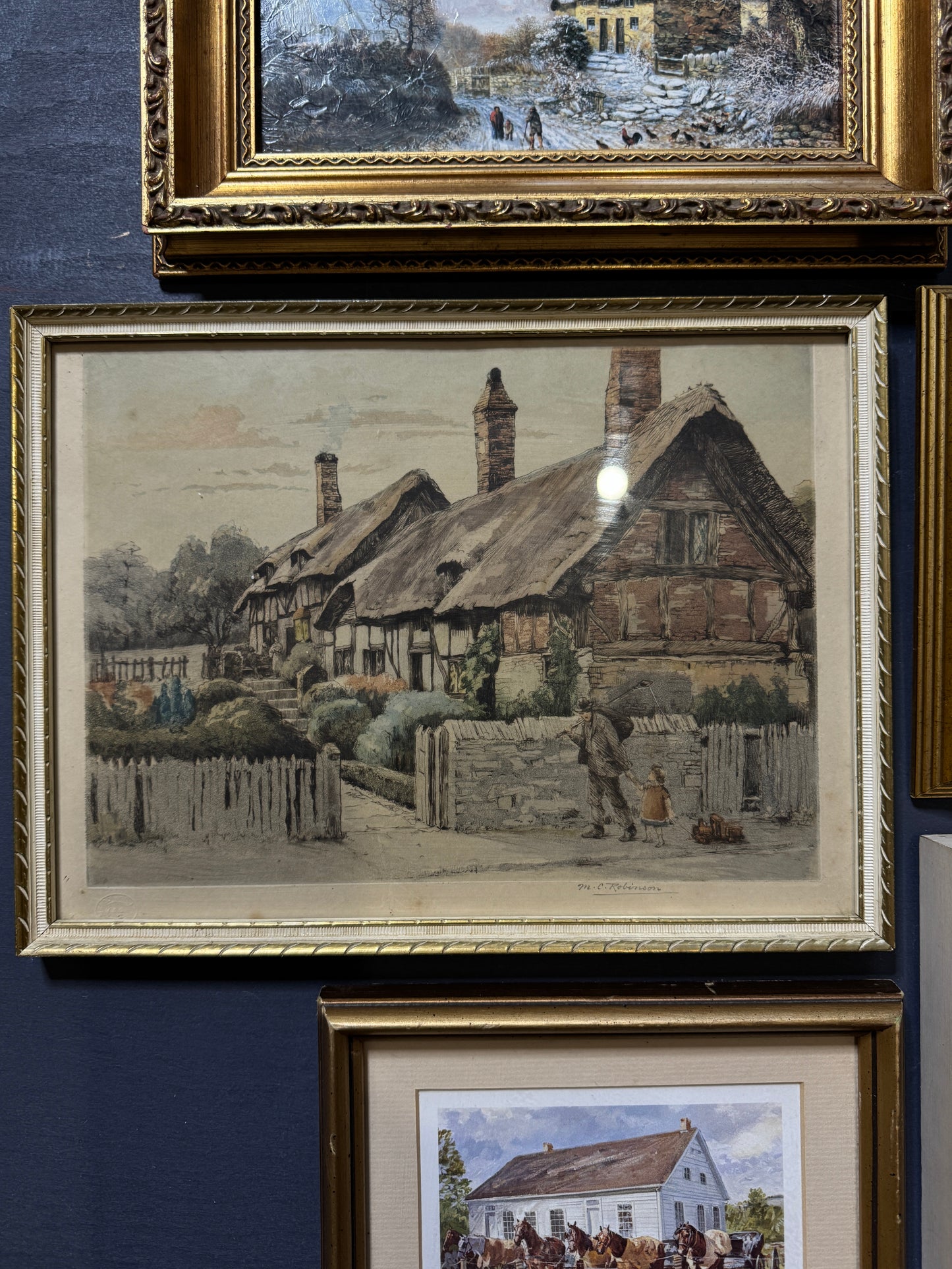 Old World Views – Rustic Vintage Landscape Frame Collection Set