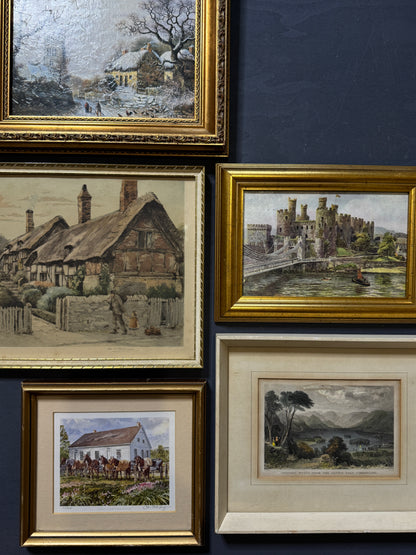 Old World Views – Rustic Vintage Landscape Frame Collection Set