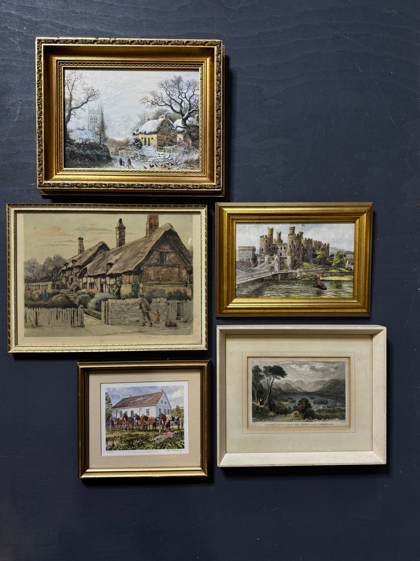Old World Views – Rustic Vintage Landscape Frame Collection Set