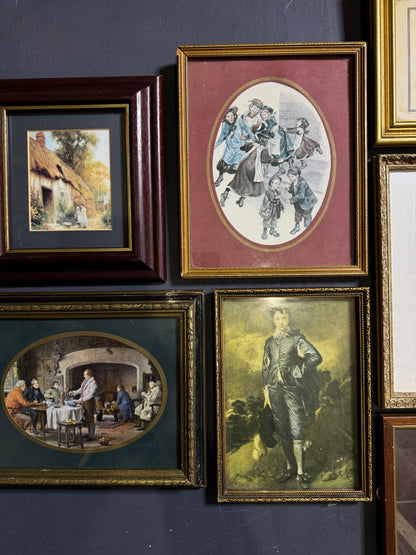 Classic Curiosities – 8-Piece Vintage Print Gallery in Mix of Frames