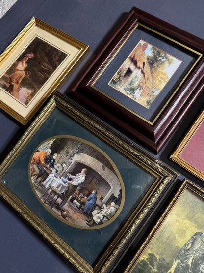 Classic Curiosities – 8-Piece Vintage Print Gallery in Mix of Frames