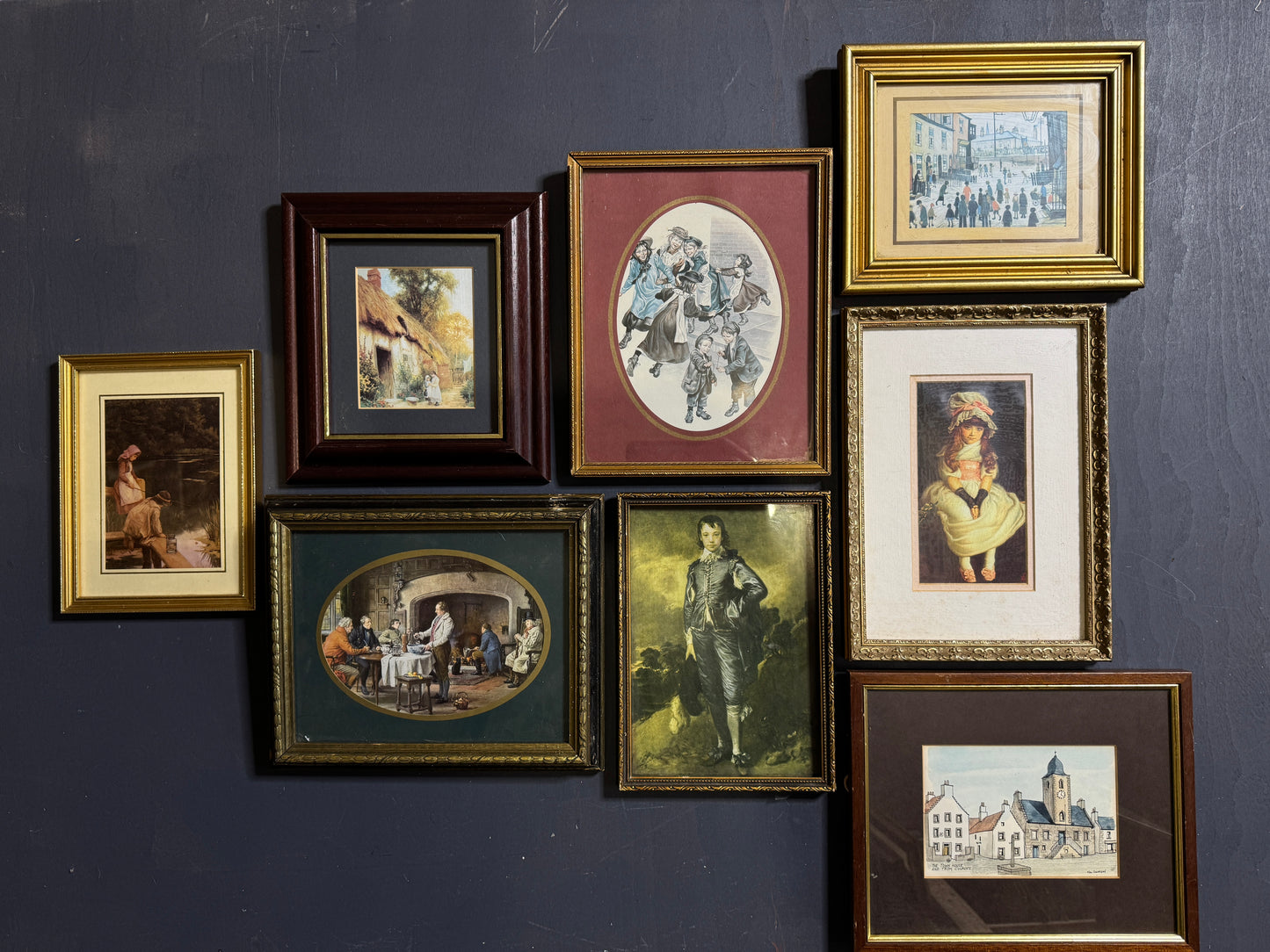 Classic Curiosities – 8-Piece Vintage Print Gallery in Mix of Frames