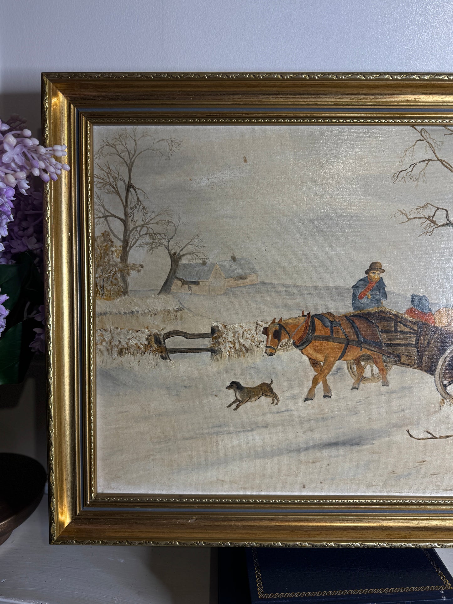 Large Original Oil Painting (1981) by N.G. Reynolds – UK Artist | Framed