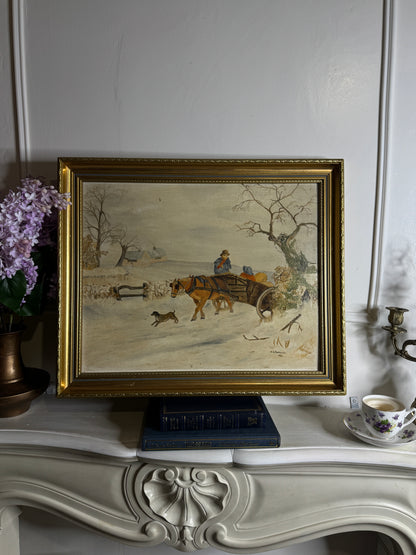 Large Original Oil Painting (1981) by N.G. Reynolds – UK Artist | Framed