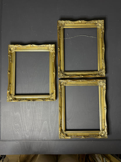 Vintage Ornate Bright Gold Sorélle Frames