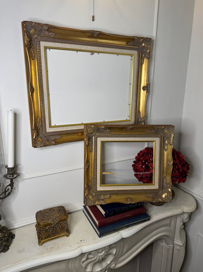 Vintage Ornate Gold Sorélle Frames with Optional White Mounts