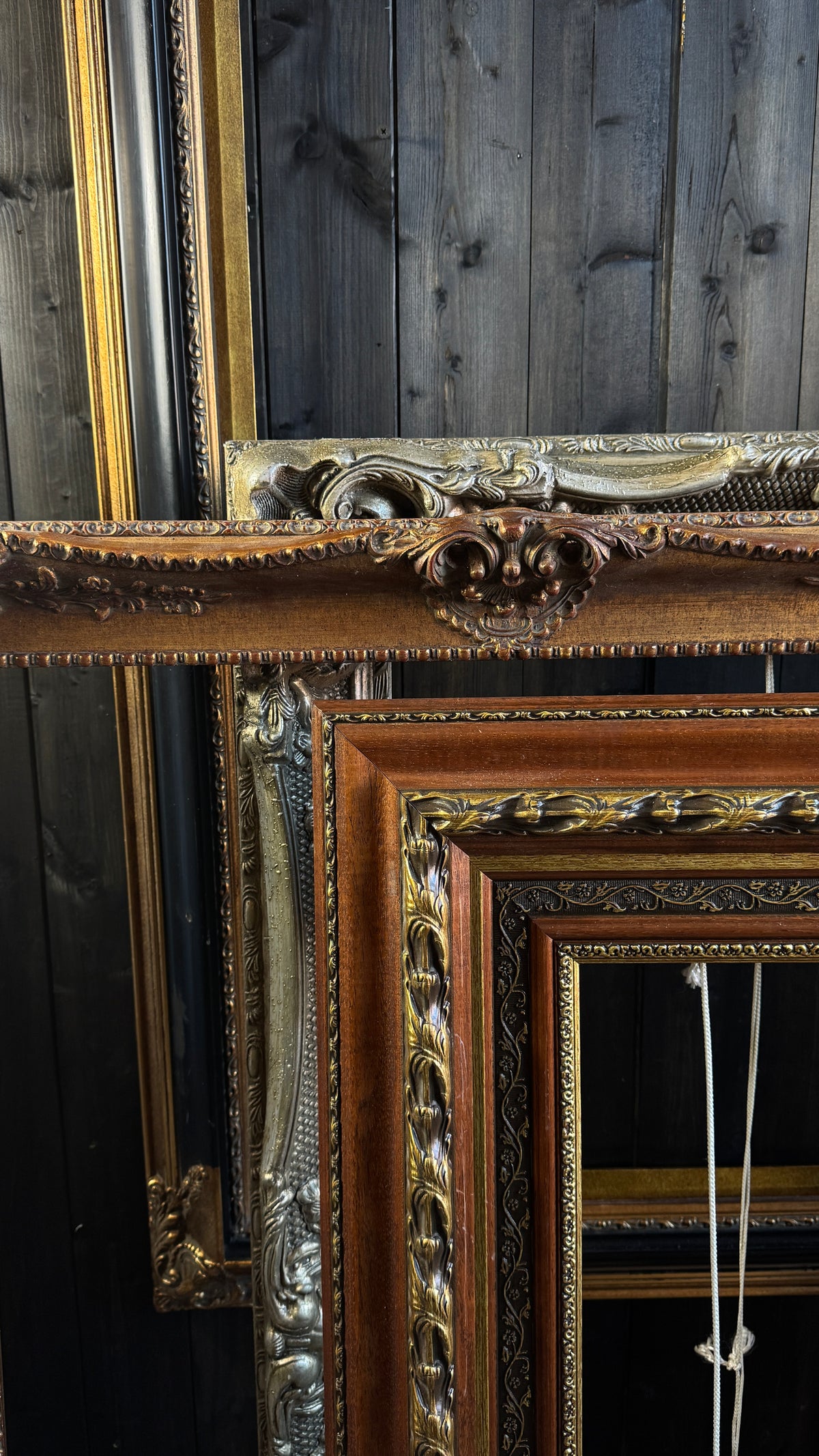 XXL Large Vintage Ornate French Style Gilt Frames Collection